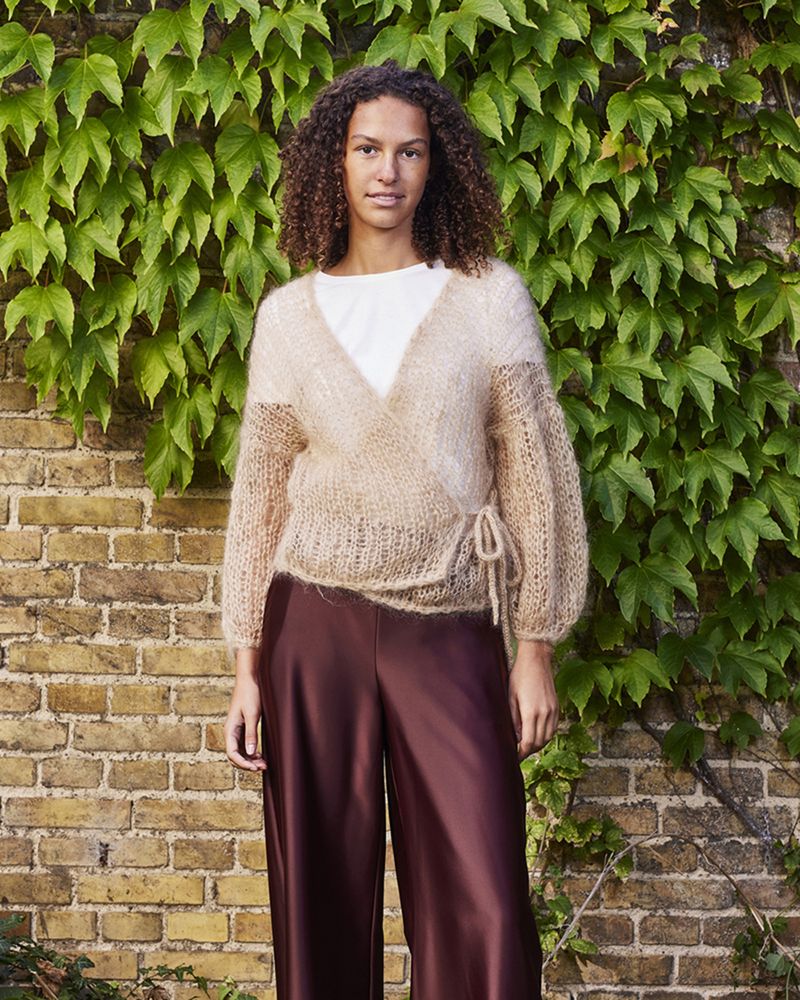 Omslagsbluse. Garnpakke