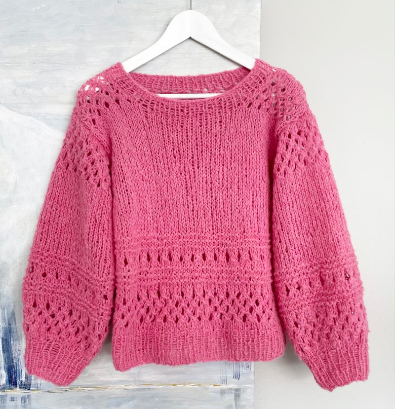 Fnugg genser. Garnpakke.