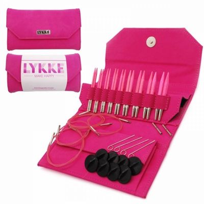 Lykke Blush fuchsia rundpinnesett