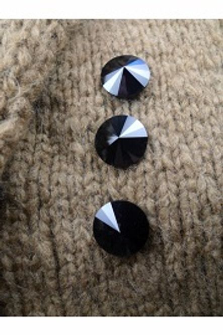 Hovedbilde Svarte krystall knapper