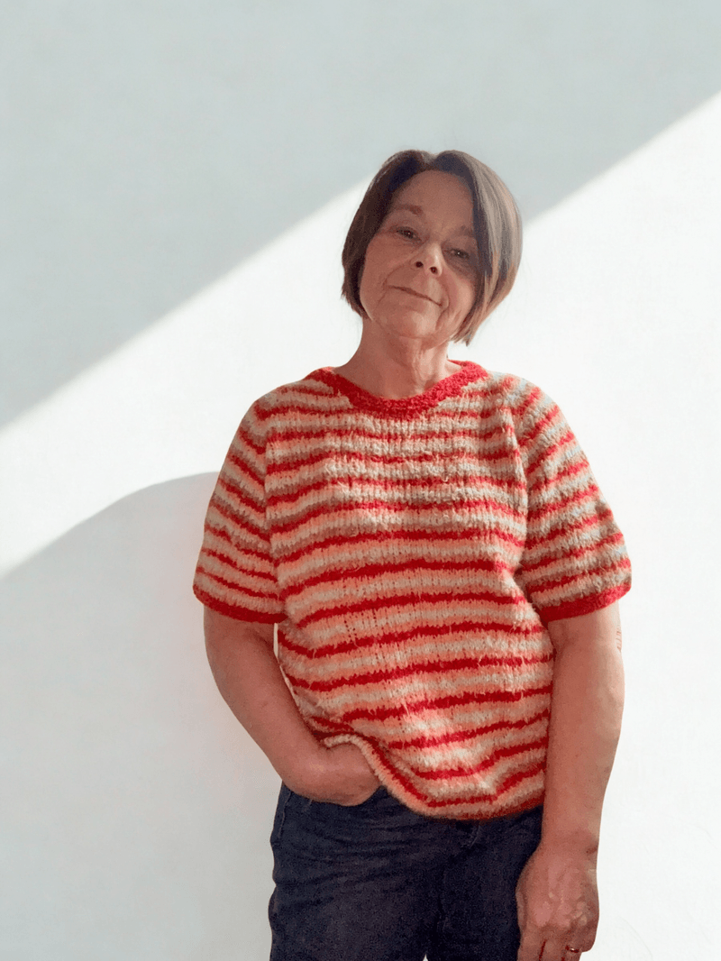 Flora t-skjorte. Oppskrift